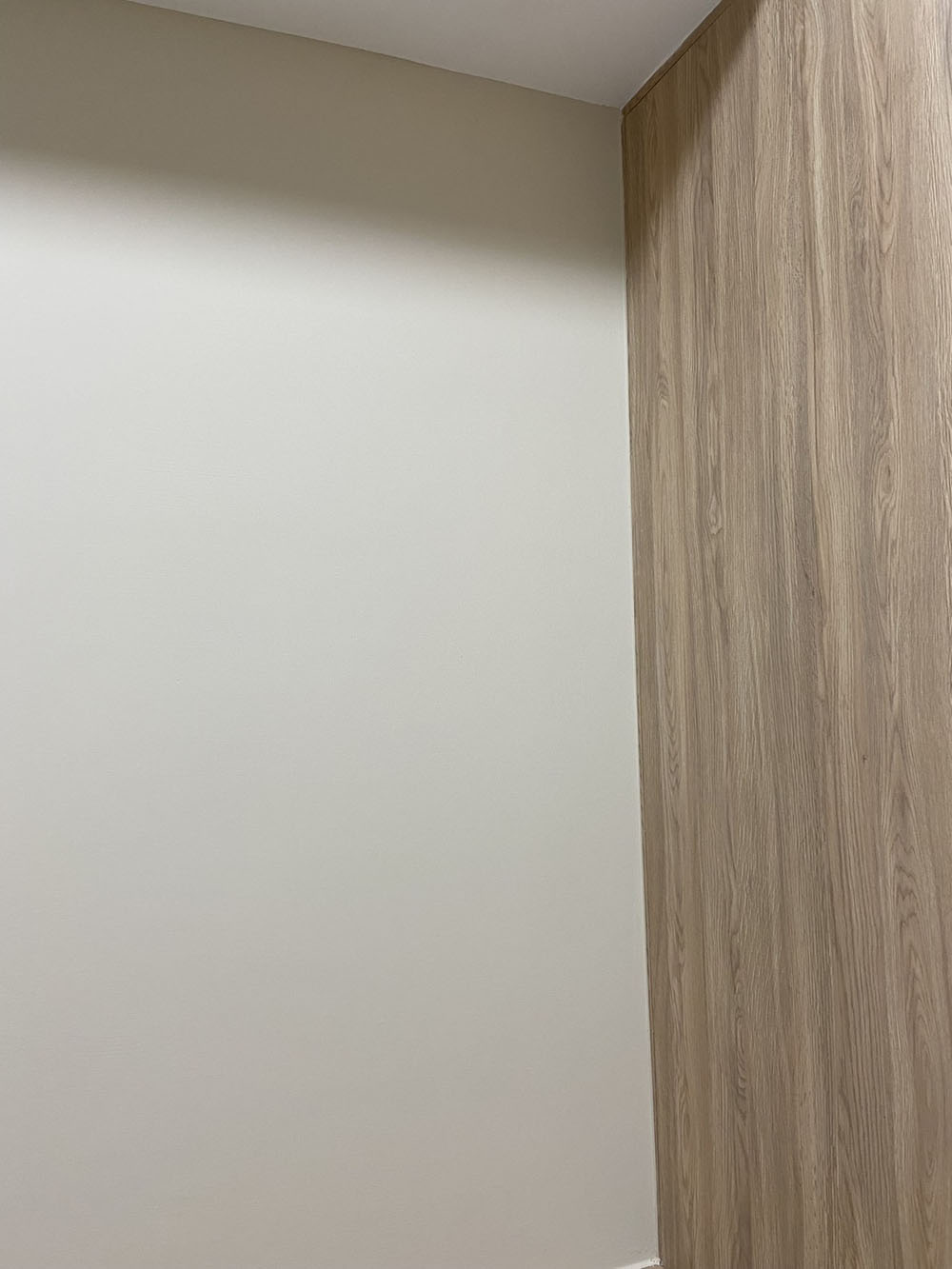 林口案場木皮透明漆施工、牆面跳色施工